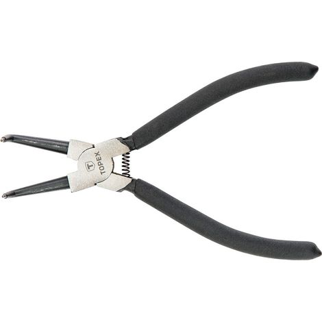 Alicates para anillos de retención de 175 mm, internos, curvos