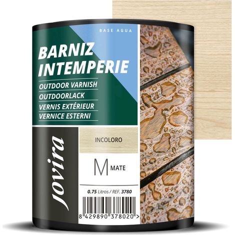 JOVIRA PINTURAS - 750 ml - Vernice Esterni All'Acqua, Opaco. Impermeabile per la cura e la decorazione di legni esterni (750 Mililitri, Opaco). D-41 (1/4)
