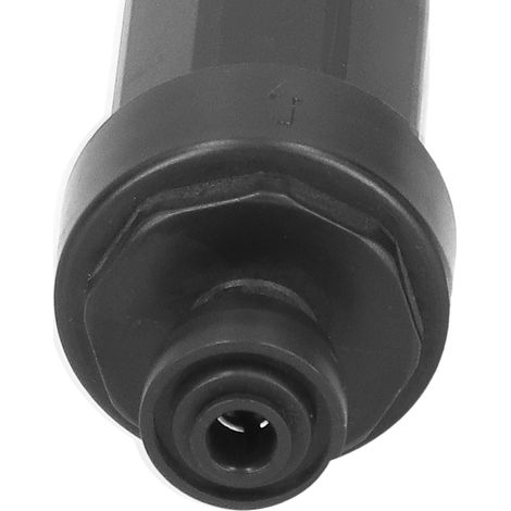 Filtro de riego de 1/4 de pulgada con malla de acero inoxidable, sistema de filtro de conexión rápida, color negro. (1/5)