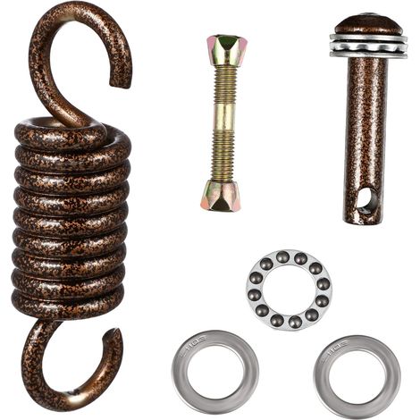 CCYKXA Hochleistungs-Hängesessel-Set, Legierung, Hängesessel-Set, Schaukelsitz, Hängebeschläge, Teile, Hängesesselfeder, Haken, Terrassen-Hängesessel, Zubehör für