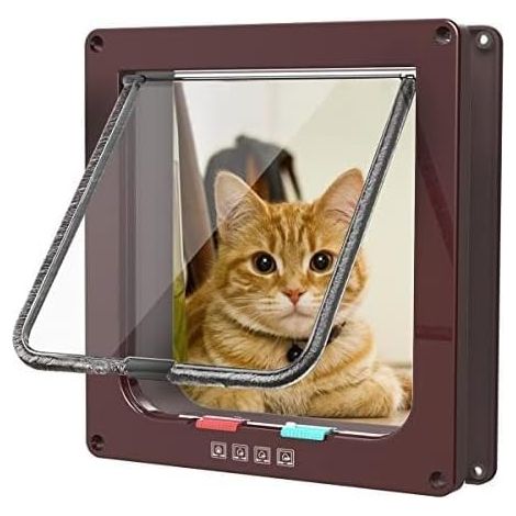 Serbia – Chatière magnétique pour chats et petits chiens – Dimensions 19,7 x 19 cm – Plastique ABS durable – Installation facile sur murs et portes (1/5)