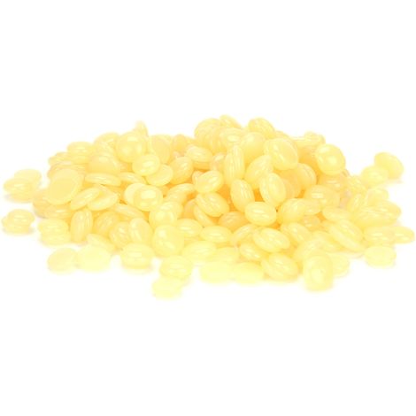 Perles de cire dure pour l'épilation, usage domestique, unisexe, visage, aisselles, bras, 100 g, miel (1/5)
