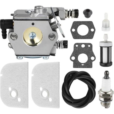 Carburateur pour tronçonneuse Stihl 009 010 011 012 : pièces détachées, filtre à air, durite d'essence et kit d'entretien. (1/5)