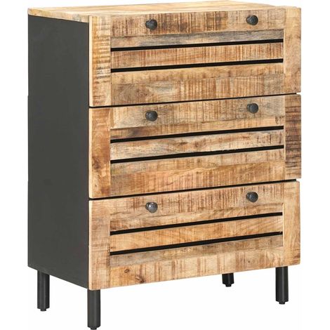 Storage Cabinets 60 x 33 x 75 cm Solid Mango Wood Natural vidaXL (1/5)