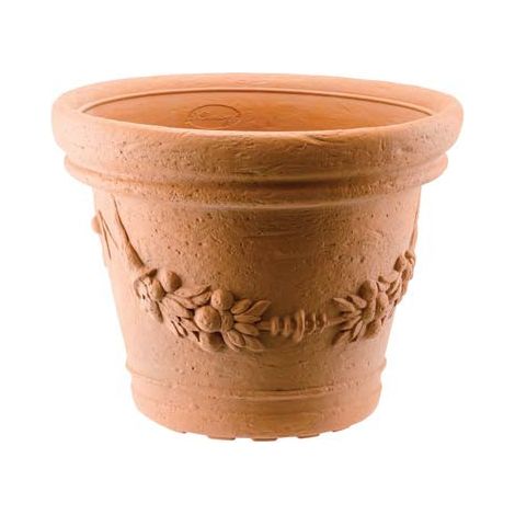 VASO TONDO ELIOS POTTERY COLLECTION GDM • RESINA TERRACOTTA CM 60 H.CM 47