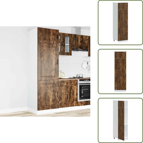 vidaXL Küchenschrank Kalmar Räuchereiche Holzwerkstoff (1/5)