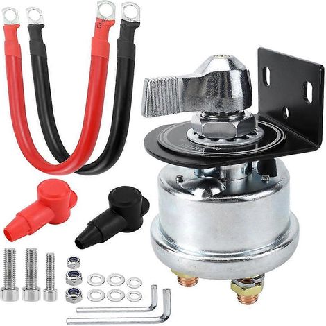 Kit de coupe-batterie (câbles et matériel de montage inclus) - Coupe-batterie pour véhicules et bateaux (1/5)