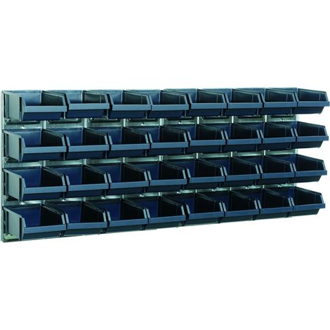 Raaco 139182 Bin Wall Panel with 32 Bins RAA139182 (1/2)