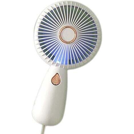 Petit ventilateur portatif, ventilateur personnel portatif - Ventilateur à main rechargeable - Ventilateur portable avec lumière colorée (1/5)