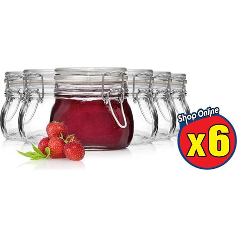 6 PZ FIDO VASO ERMETICO PER CONSERVE 500 CC (1/4)