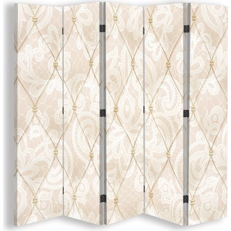Paravento bilaterale, Beige sereno - 180x170 (1/5)