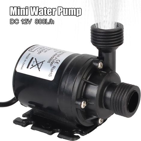 VURAHOME – Brunnenkühlsystem, 12 V Gleichstrom, bürstenloser Motor, Tauchpumpe, tragbarer Mini-Garten, 800 l/h, extrem leise, 5 m (1/5)