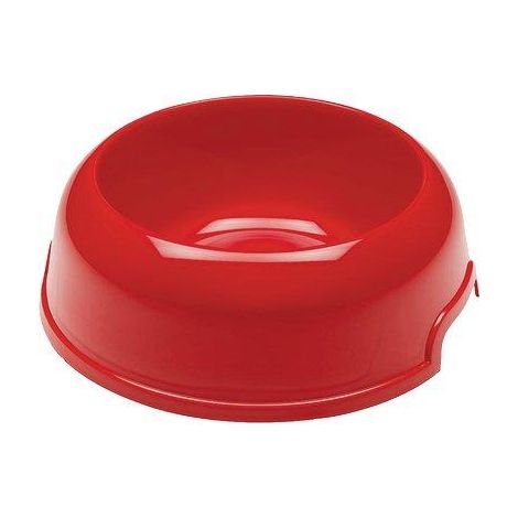 Set 6 ciotole per cani e gatti in plastica 0,2 litri Ø 14,5 cm con bordo antiscivolo e maniglia laterale colori assortiti Ferplast