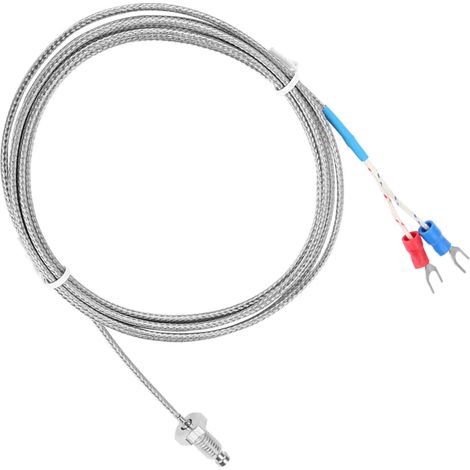 M6-Schraube mit Feingewinde Typ K, Thermoelement-Temperatursensorkabel 0-400℃ (5 m) (1/5)