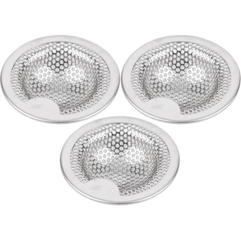 Bouchon d'évier en acier inoxydable anti-colmatage, filtre panier pour évier de cuisine, bouchon de vidange, taille S