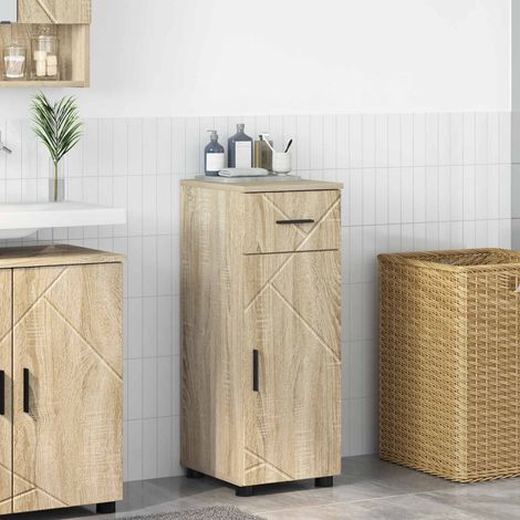 vidaXL Gabinete de Baño Roble Sonoma 30 x 35 x 80 cm (1/5)