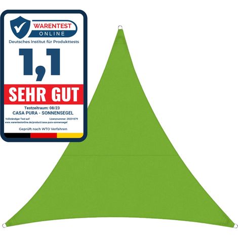 Wasserabweisendes Sonnensegel Hellgrün 5 x 5 x 7 m