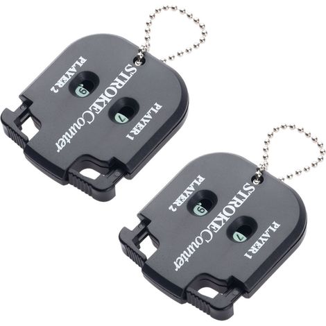 2pcs Compteur de golf, double cadran, réinitialisation manuelle, portable, pour extérieur (1/5)