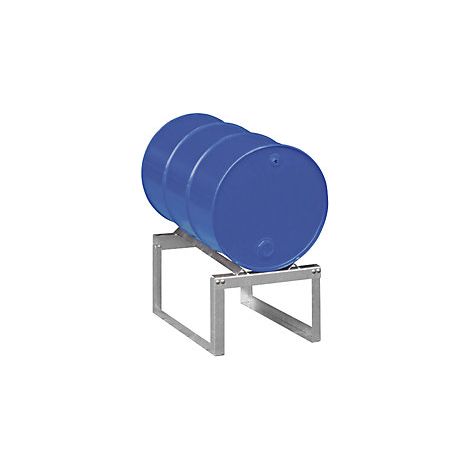 Caballete para bidones  para 1 bidón de 200 litros  galvanizado