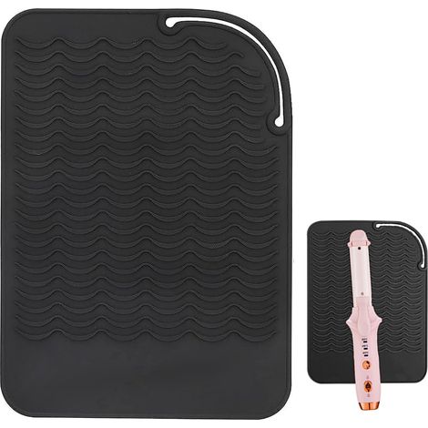 Tapis résistant à la chaleur en silicone pour outils de coiffure, protection pour lisseurs et boucleurs