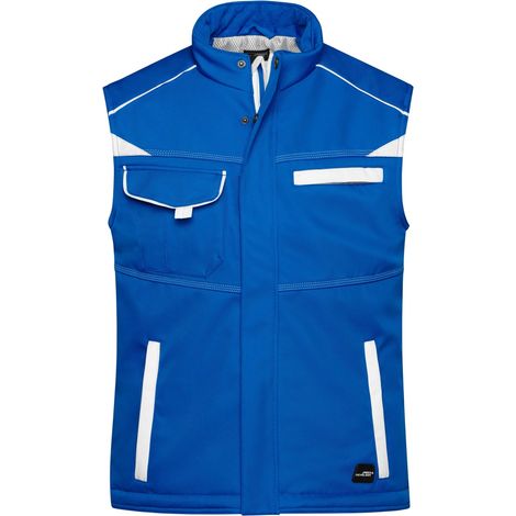 James & Nicholson Softshellweste mit warmem Innenfutter JN854 Gr. M royal/white (1/5)