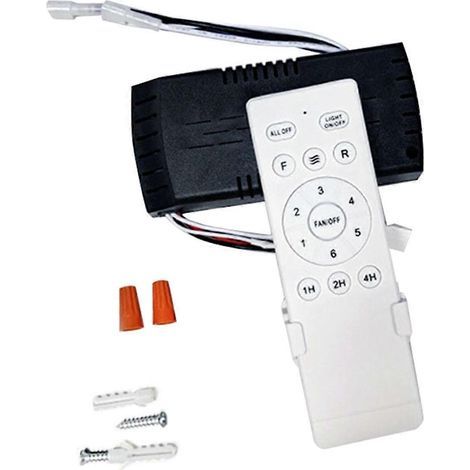 Kit de remplacement de télécommande universelle pour ventilateur de plafond à 6 vitesses et minuterie (1/5)