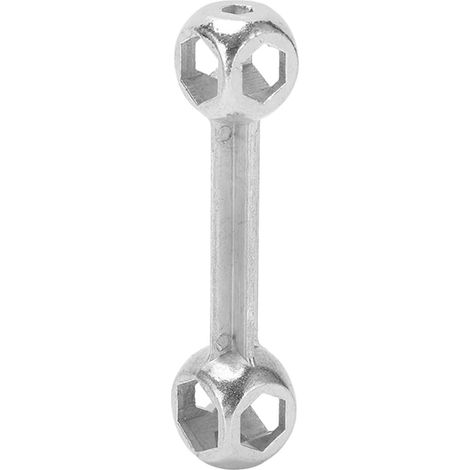 Llave multifuncional 10 en 1 para reparación de bicicletas - Hexagonal externa de 6-15 mm - Metal reforzado de alta resistencia para el mantenimiento de bicicletas y bicicletas de montaña. (1/3)