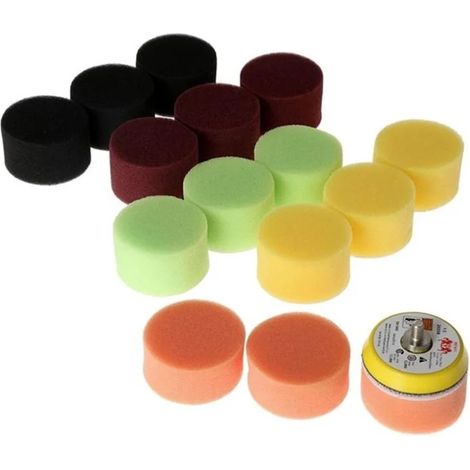 [JAMAIS UTILISÉ]Tampon de polissage de voiture, 2 ", 50mm, 16 pièces, outil manuel pour polisseuse de voiture, pour enlever les rayures (1/5)