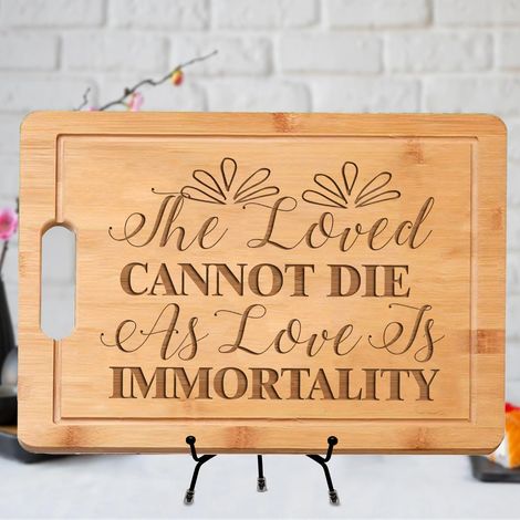 Planche à découper citation personnalisée – Cadeau romantique pour l’éternité (1/5)