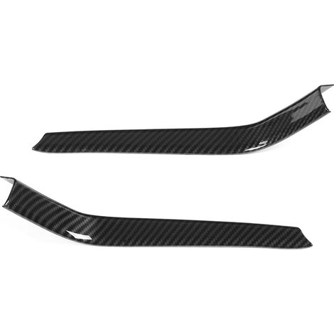 Lot 2 bandes décoratives carbone style pour porte-gobelet auto, compatible Mercedes Benz GLE GLS ML GL W166 X166 2013-2019, garniture intérieure noire (1/3)
