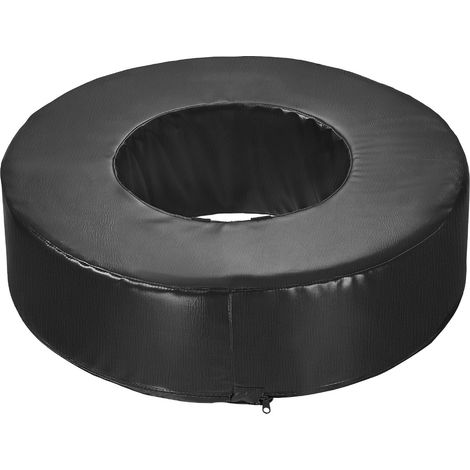 Mophorn Football Tackle Wheel, Tackling Dummy with Waterproof PVC and High-Density Sponge, Training Equipment with Straps for Blocking and Practice Drills, Black, 1PCS
