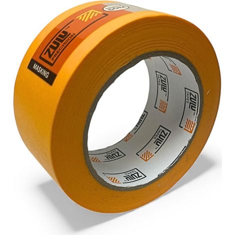 Zulu Precision Outdoor/Indoor Yellow Painters Masking Tape - 50mm x 50m (2-6 months), 1 Pack