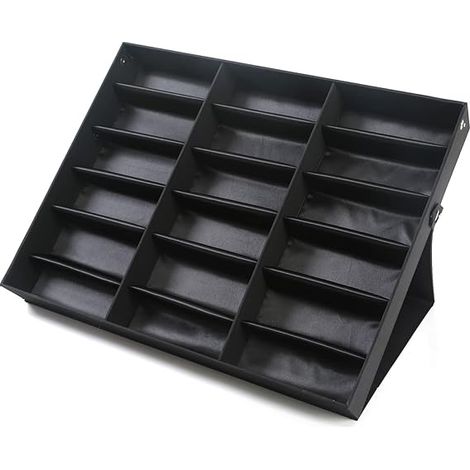 18 Slot Sunglasses Organizer Multi Display Case Jewelry Collection Case for Jewelry Collection sunglass glass watch (1/5)