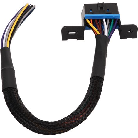 Câble OBD2 femelle vers fil libre 16 broches robuste résistant à l'usure pour prise tableau de bord harnais fixe voiture (1/5)