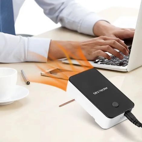 Mini chauffage soufflant portable pour l'hiver, idéal pour la voiture et le bureau. Chauffage portatif.-AquaForge (1/5)