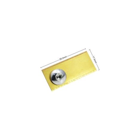 (39,2 x 17,5 mm, goldfarben), 30 hochwertige Ersatzmesser – Rasenmähermesser für Gartengeräte, passend für kompatible Rasenmähermodelle – Crezuo