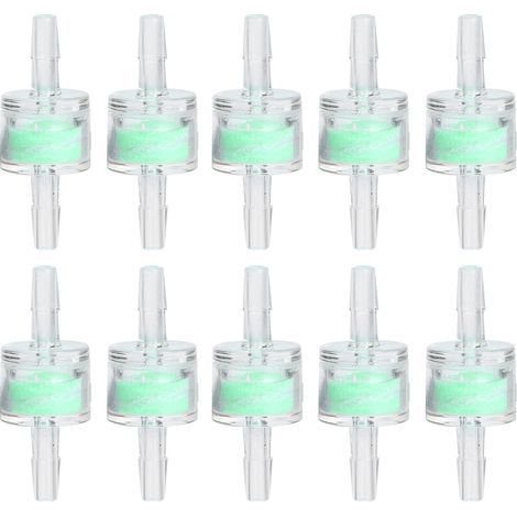 Pompe à eau d'aquarium vert ABS, 10 pièces, Tube en Silicone, filtre pour réservoirs de poissons, tuyau de nettoyage, fournitures de Filtration 4mm (1/5)