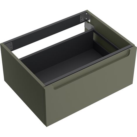 Meuble sous-lavabo MONTERREY 600 1 tiroir métallique avec fermeture amortie GREEN FOREST 598 x 270 x 450 mm (1/2)