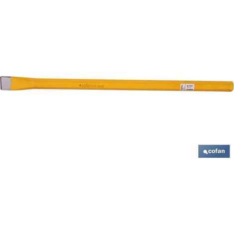 COFAN cincel hexagonal 23x16x200 , Cincel plano perfecto para pequeños trabajos en la construcción. Este no cuenta con un mango protector. Disponible en varias medidas: desde 16 x (1/4)