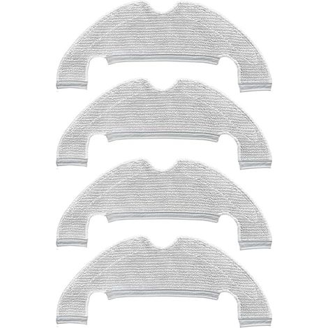 Rechange Chiffon de Nettoyage pour Dreame D10 Plus / Z10 Pro /D9 Plus/ L10 Plus /D10s Plus Accessoires pour aspirateur Robot Chiffons en Microfibre -4 pièces (1/5)