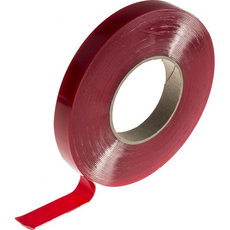 Ruban mousse double face RS PRO, Translucide, 19mm x 14m x 1mm ( Prix pour 1 ) (1/2)
