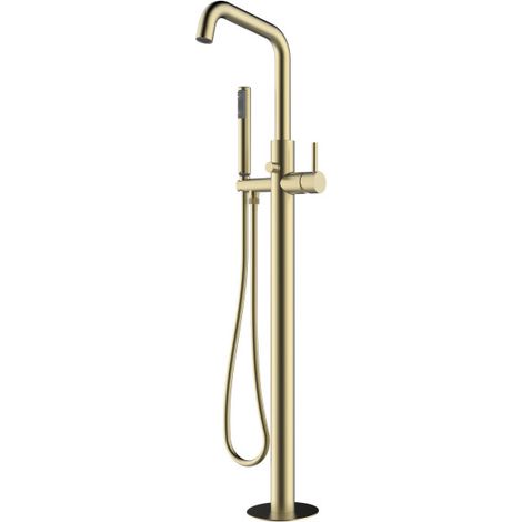 Mélangeur bain-douche à colonnette or mat TEO - Bossini Z00751043 (1/2)