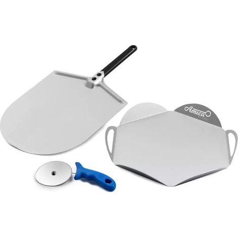 Honeywell Kit pizza alluminio anodizzato 30 cm pala 33 cm vassoio (1/3)