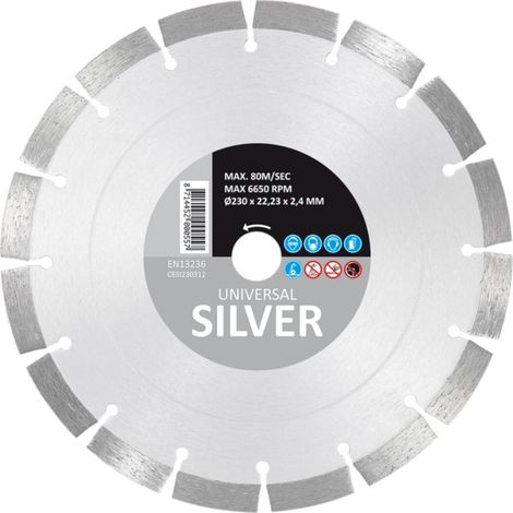 Carat Diamanttrennscheibe UNIVERSAL SILVER 230 x 22,23 mm CESI230312