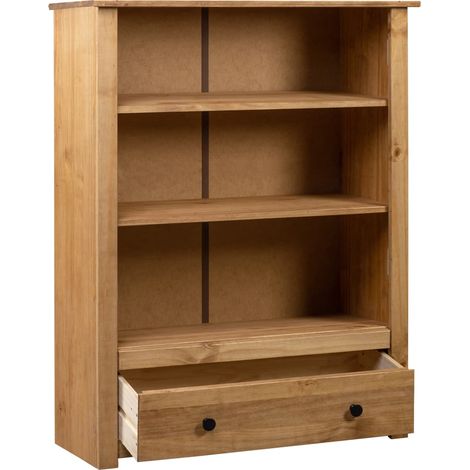 Bibliothèque,Armoire de livres,Meuble de Rangement 80x35x110 cm Bois de pin massif Assortiment Panama835134 (1/5)