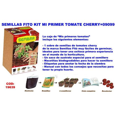 FPLUS semillas fito finstock kit mi primer tomate cherry 09099
