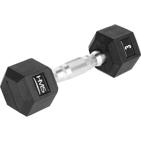 Haltere hexagonale 3 kg revetement en caoutchouc poignee moletee 218525394 218525394 218525394 (1/2)