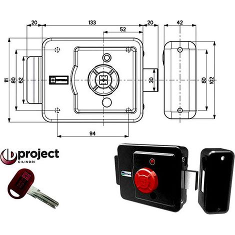 Electrocerrojo Motorizado Izquierdo 49Xd2 Mottura