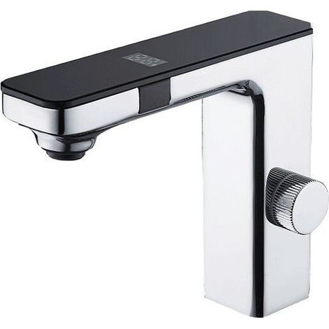 Mitigeur de Salle de Bains Infrarouge, Robinet Lavabo Automatique à Infrarouge, Robinet Lavabo de Salle de Bains Infrarouge, Mitigeur Lavabo Touchless (1/5)