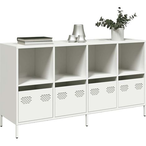 Sideboard White 135x39x73.5 cm Cold-rolled Steel vidaXL (1/5)